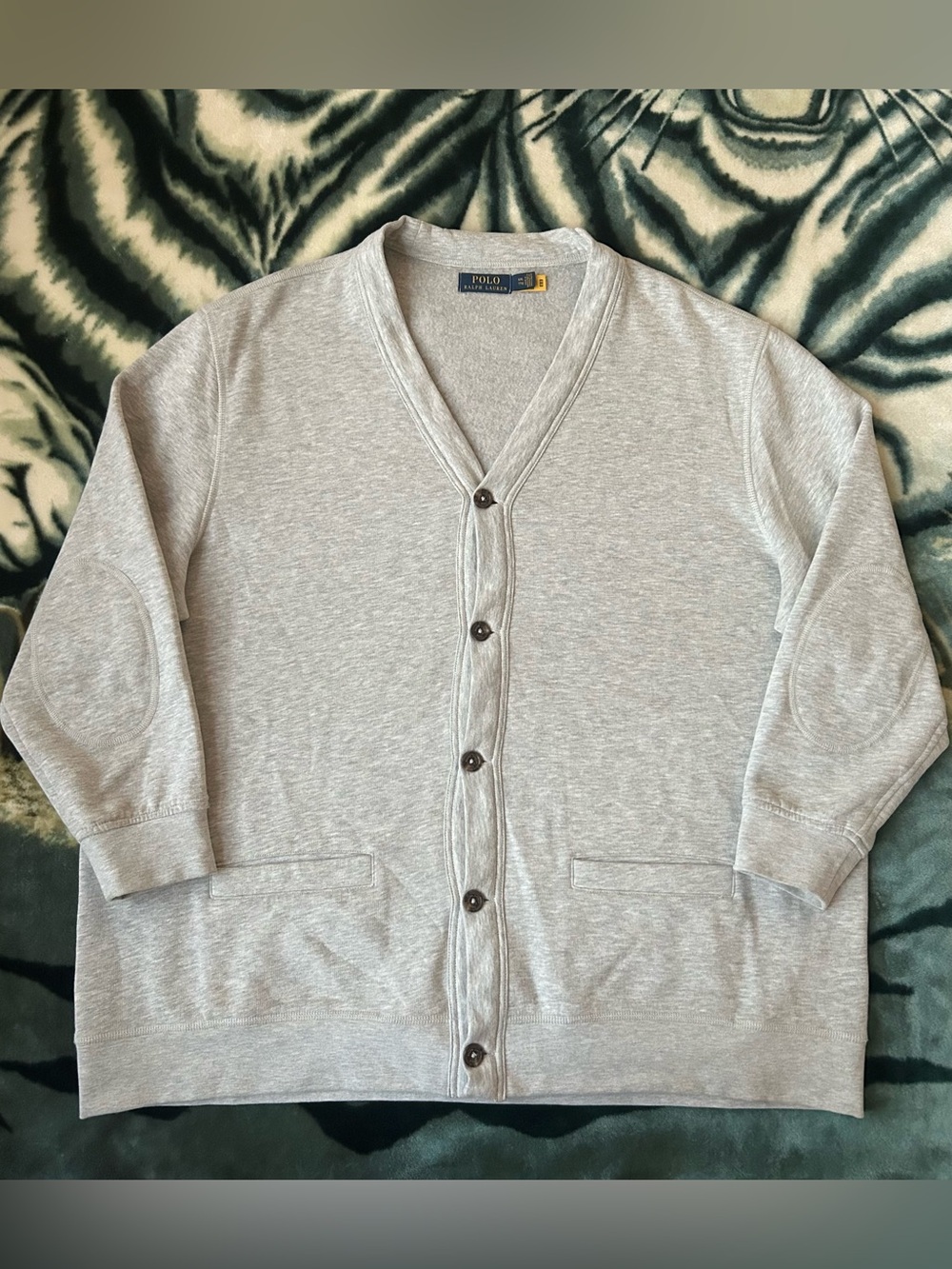 Polo Ralph Lauren Gray Men's V-Neck Button Front Cardigan